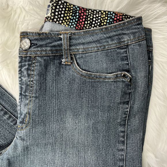 Blue Epic Jeans Women's Blue Denim Mid Rise Size 12 - Picture 9 of 12